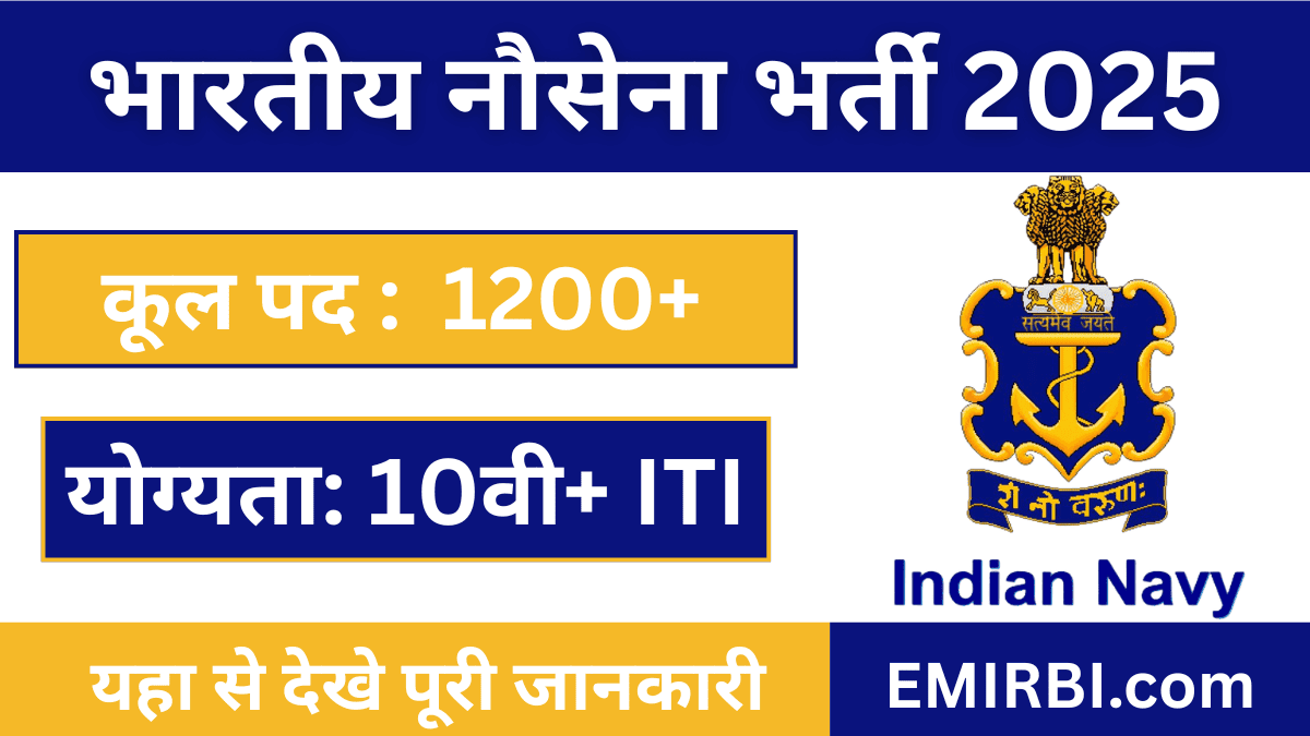 Indian Navy Tradesman Vacancy 2025 Apply Online